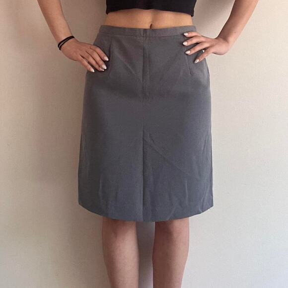 Grey knee length pencil skirt Size 6 - Picture 1 of 6